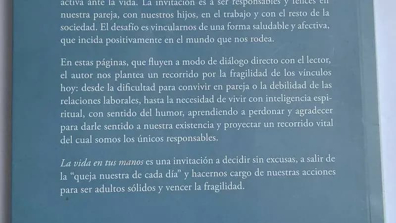 La Vida En Tus Manos. Superando El Síndrome Del Adulto Frágil