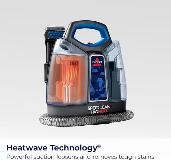 Bissell ProHeat - Limpiador portátil para alfombras y tapizados