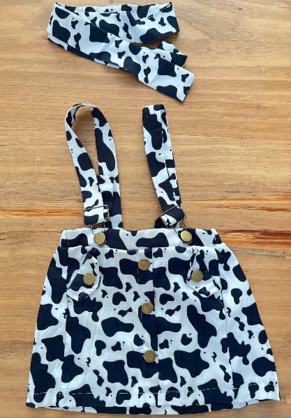 Disfraz vaquita para niña de 1-2 años. Ideal cumple temático