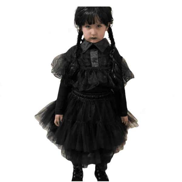 Disfraz de Merlina infantil