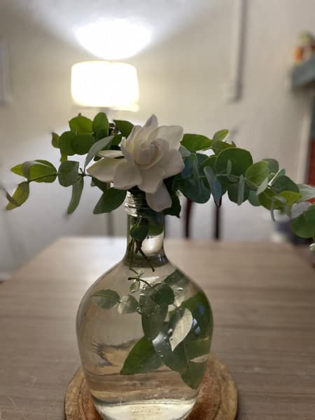 Florero de Vidrio Antiguo