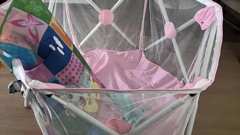 Corral Plegable Para Bebé Con Alfombra