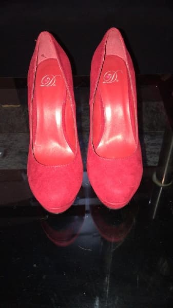 Zapato Rojo Taco Fino