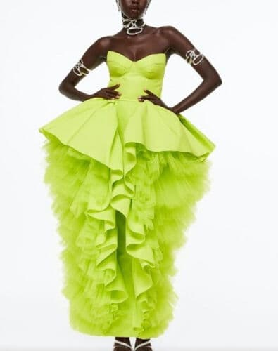 Vestido Verde Flúor