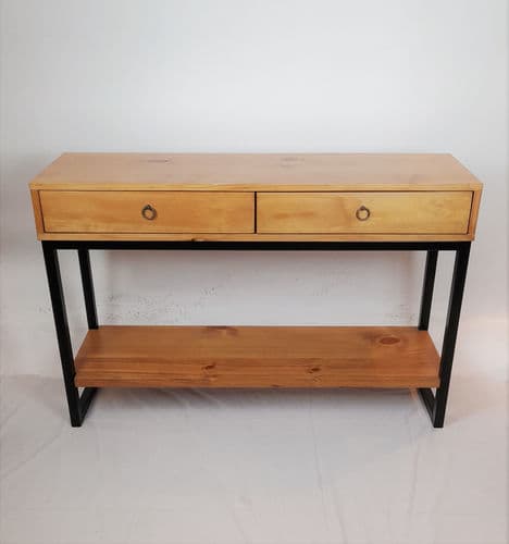 Consola De Hierro Y Madera