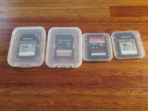 4 tarjetas SD clase 10,muy veloces, 64gb,32gb,8gb,16gb