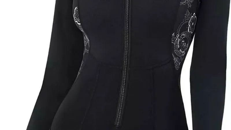 Traje De Neopreno Mujer, Mangas Largas, Sin Piernas