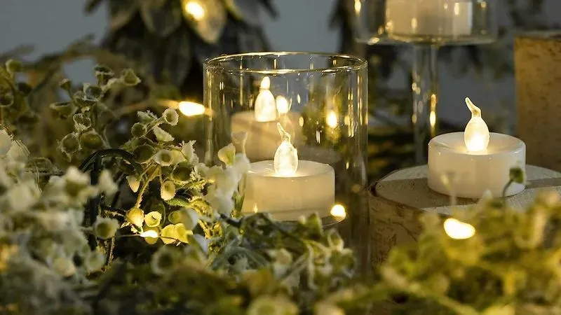 24 Velas Led Para Decoración