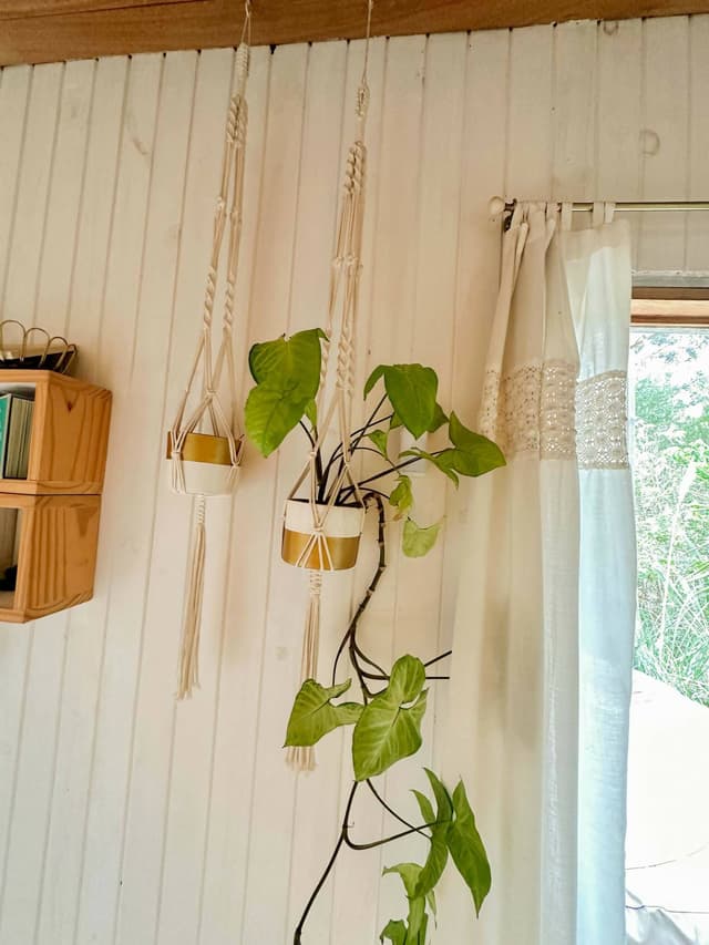 Maceta Colgante De Macramé — foto 2