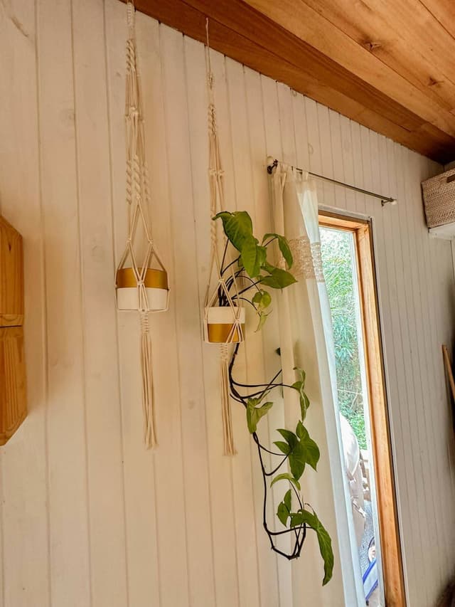 Maceta Colgante De Macramé — foto 3