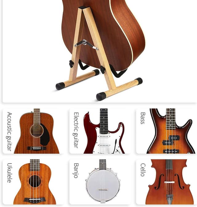 Soporte De Guitarra En Madera - Para Decoración O Set De Filmación — foto 3