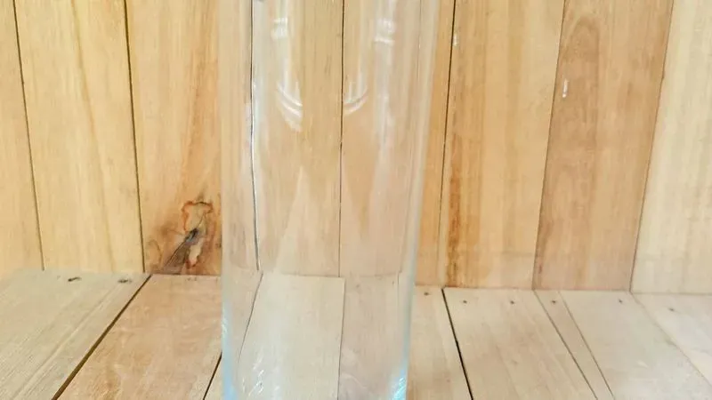 Jarro / Florero Cilíndrico De Vidrio